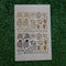TEA AND COFFEE COASTER QUOTE 2 A5 EMBOSS STICKER SHEET(ges-015)