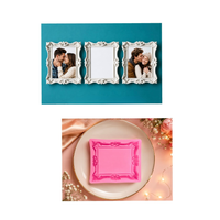 Mini Square Pink Frame Mould