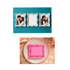 Mini Square Pink Frame Mould
