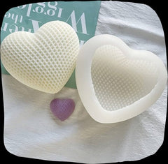 WOVEN HEART LOVE SILICONE CANDLE MOULD [small]