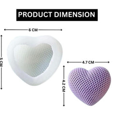 WOVEN HEART LOVE SILICONE CANDLE MOULD [small]