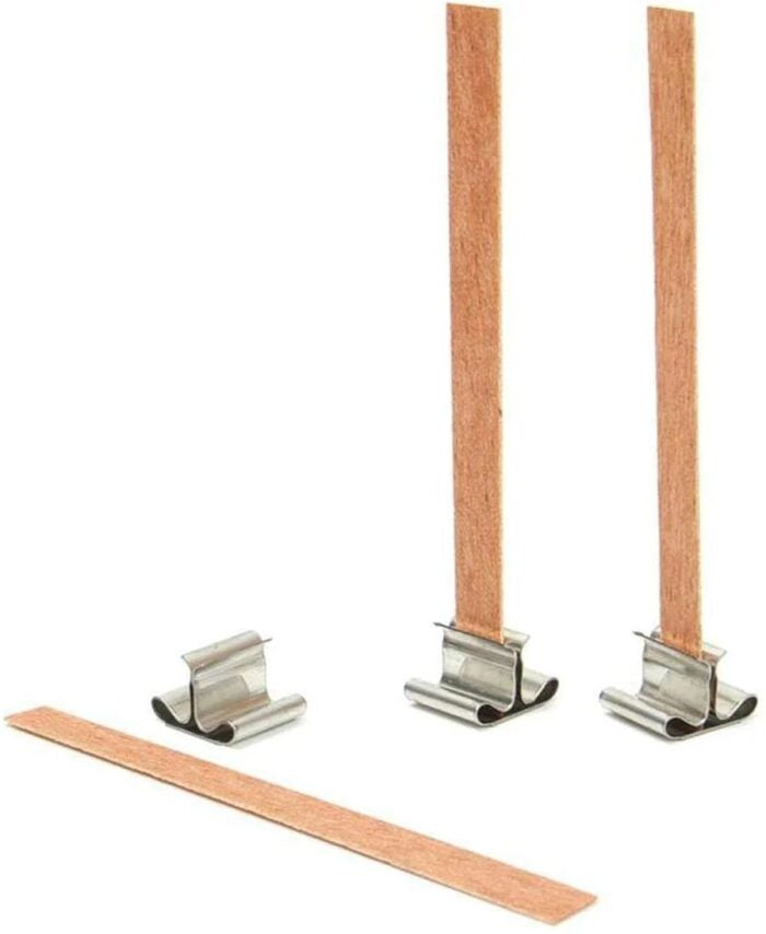 Wooden wicks pack of 10 (4 inch)