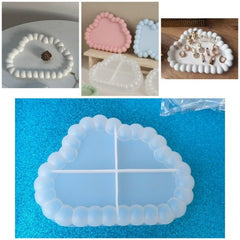Cloud Shape Bubble Tray mould for Terra Art / Concreate Mould