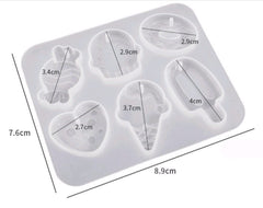 6 cavity candy shape Mould