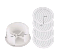 4 coasters with stand mould