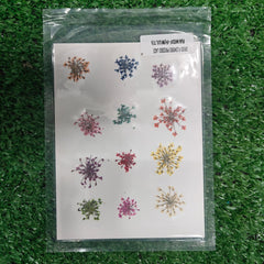 DRY PRESSED JEWELLERY FLOWERS MULTY MINI