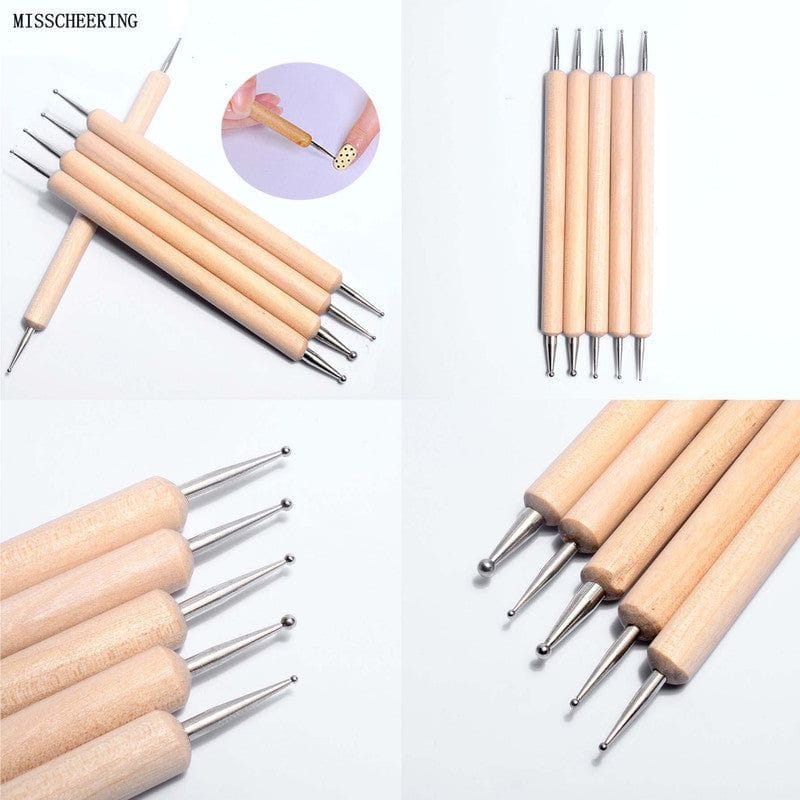 2 Sided 5 Pcs Embossing Tools