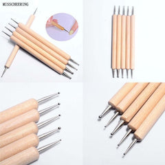2 Sided 5 Pcs Embossing Tools