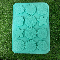 Multi Flower 12 cavity big candle / chocolate mould