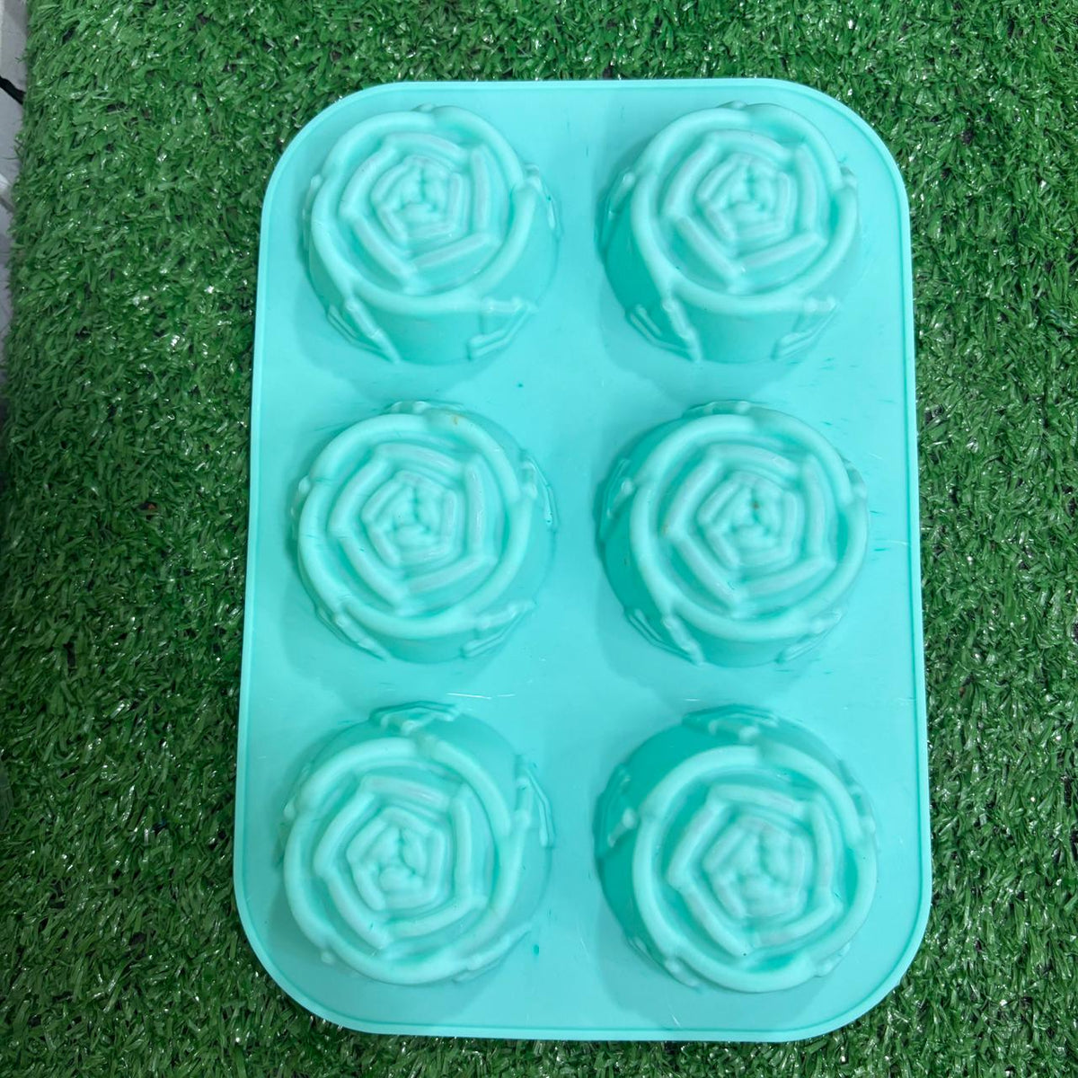 6 in 1 Big Rose Soap/candle Mould