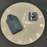 12 inch clock set with Roman Numbers