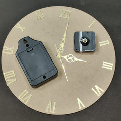 12 inch clock set with Roman Numbers