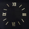 1.5 inch Clock Roman Numbers with Stick Golden Acrylic