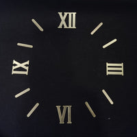1.5 inch Clock Roman Numbers with Stick Golden Acrylic