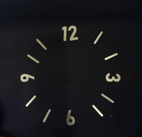 1 inch Clock English Numbers with Stick Golden Acrylic