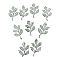 Golden Metal Leaves (Pack of 10)