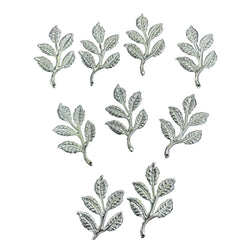 Golden Metal Leaves (Pack of 10)