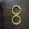 Diary / book ring golden (2pcs)