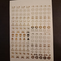 Rakhi Golden Embossed Sticker A5