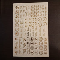 Rakhi Golden Embossed Sticker A5