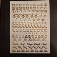 Rakhi Metalic Golden Insert Sheet A4