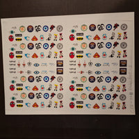 Rakhi Multi Color Insert Sheet A4 Cartoon Theme