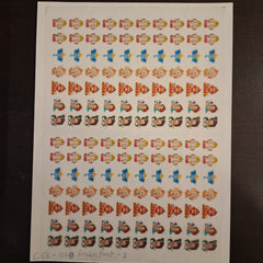 Rakhi Multi Color Insert Sheet A4 Cartoon Theme