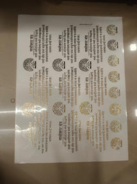 Navkar mantra 3 embossed sticker sheet A4 (4