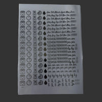 Metal Insert Sheet Baby Birth Details