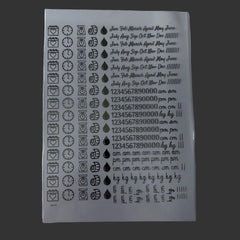 baby birth details metal insert sheet for resin art