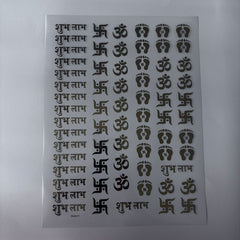 shubh labh metal insert sheet for resin art
