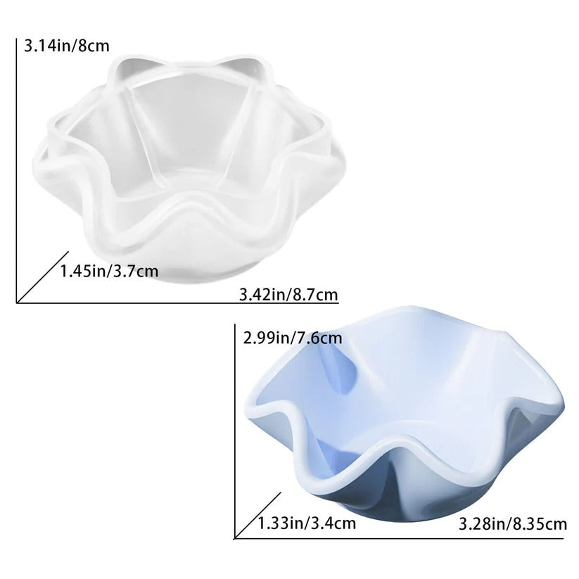 trinket flower dish mould for resin art silicone tray mold