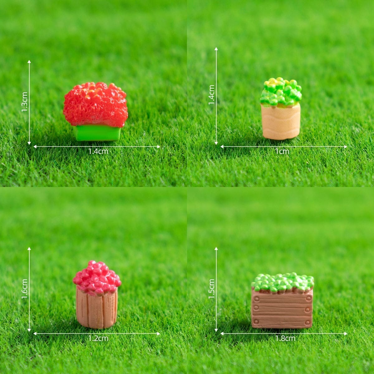 Miniature chair and planter 1482362-B for fairy garden dollhouse resin art DIY miniature decor India