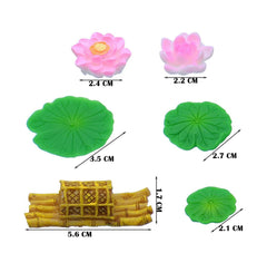 Miniature Lotus Pond Theme 6 Pc Set