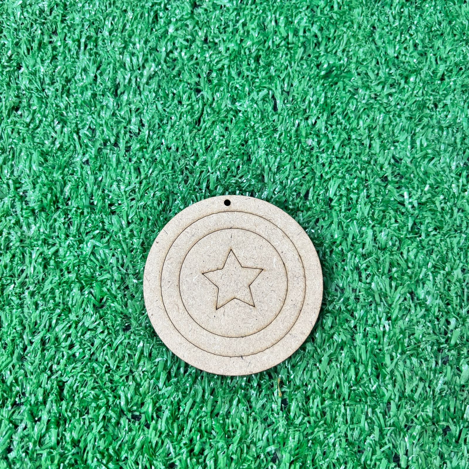 Captain America theme MDF keychain 3 inch wooden blank for DIY resin art painting and craft projects