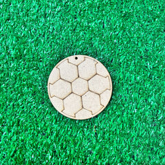 Ball theme MDF keychain 3 inch wooden blank for DIY resin art painting and craft projects