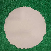 12 Inch Zig Zag Round Plain MDF Base for Resin Art & DIY Craft Projects