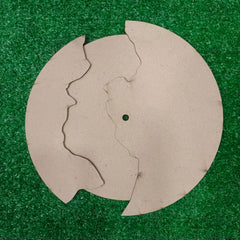 12 inch double layer MDF clock base for resin art DIY wall clock making and craft projects