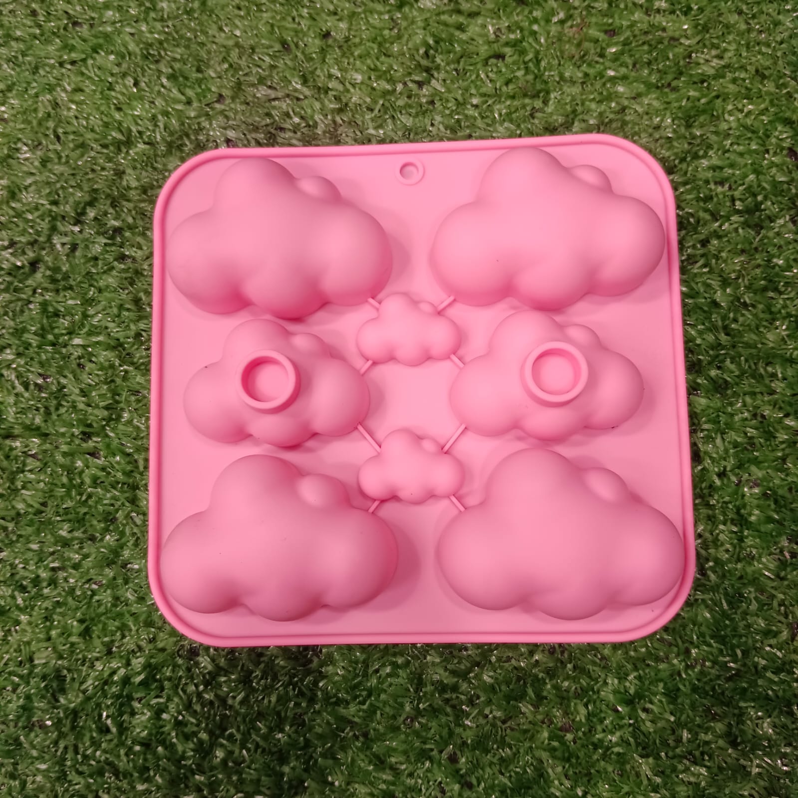 DIY 6 cavity big cloud silicone mould for resin art jesmonite casting and craft projects