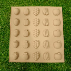 DIY 25 cavity mix fruit silicone mould for resin art soap candle and craft projects