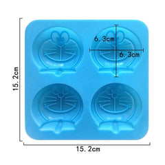 4 Cavity Doremon Character Silicon Mould