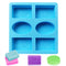 6 Cavity Mix Pattern Soap Mould
