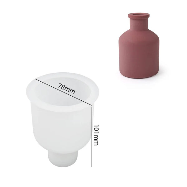Bud vase silicone mould for resin art, concrete crafts, jesmonite decor, flower vase making and DIY home decoration projects