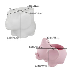 Elephant planter jar silicone mould for concrete planters, jesmonite crafts, resin art, succulent pots and DIY home decor projects