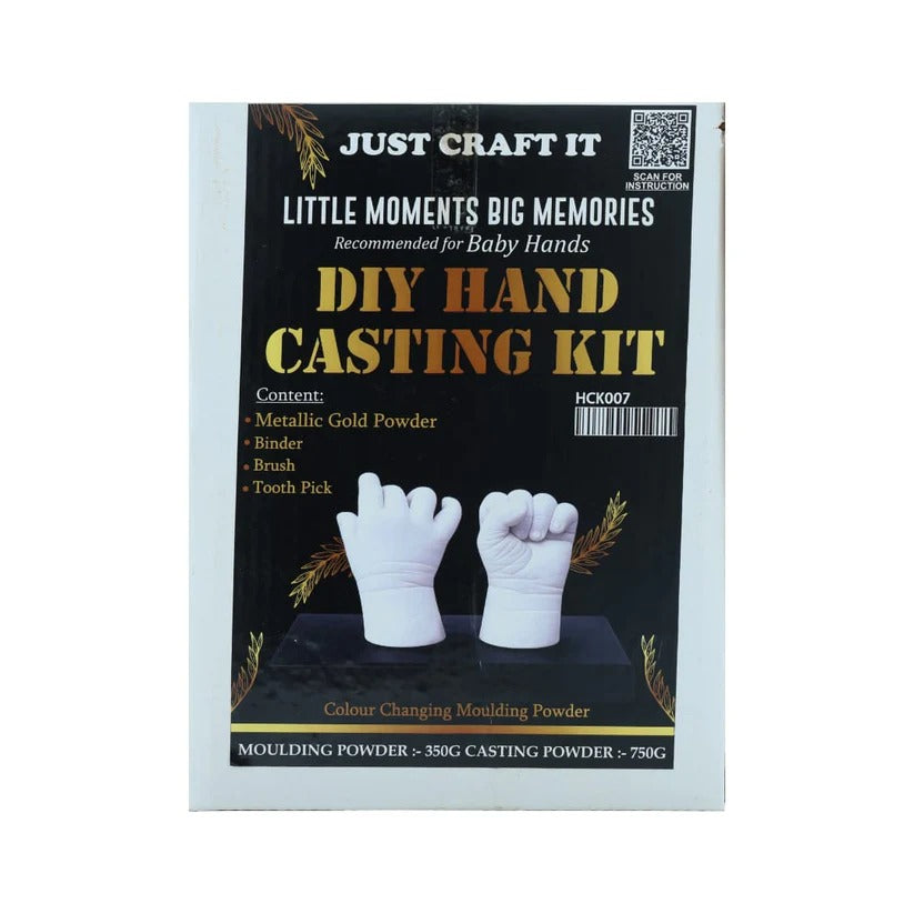 DIY baby hand casting kit for creating detailed 3D baby hand and foot keepsake moulds for memory preservation and family gifts