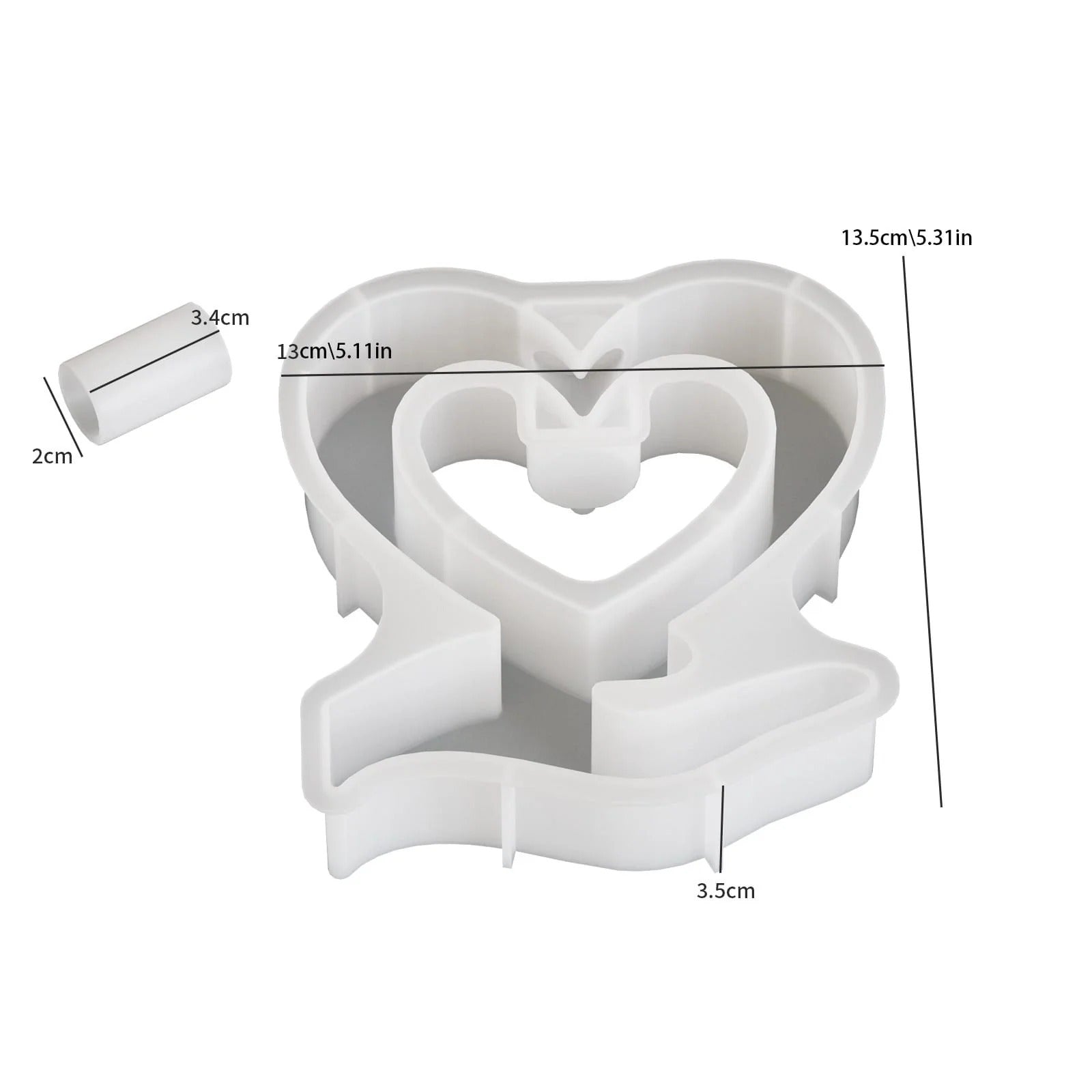 Support hand heart planter silicone mould for concrete planters, jesmonite crafts, resin art, succulent pots and DIY home decor projects