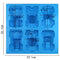 6 Cavity Assorted Trucks & Construction Vehicle Silicone Mould