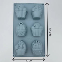 DIY Cup Cake Silicone Mould for Resin Art, Candle Making, Soap Making, Concrete Casting and DIY Craft Projects