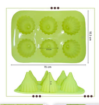 6 Cavity Modak Candle Mould