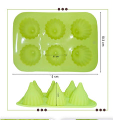 6 Cavity Modak Candle Mould